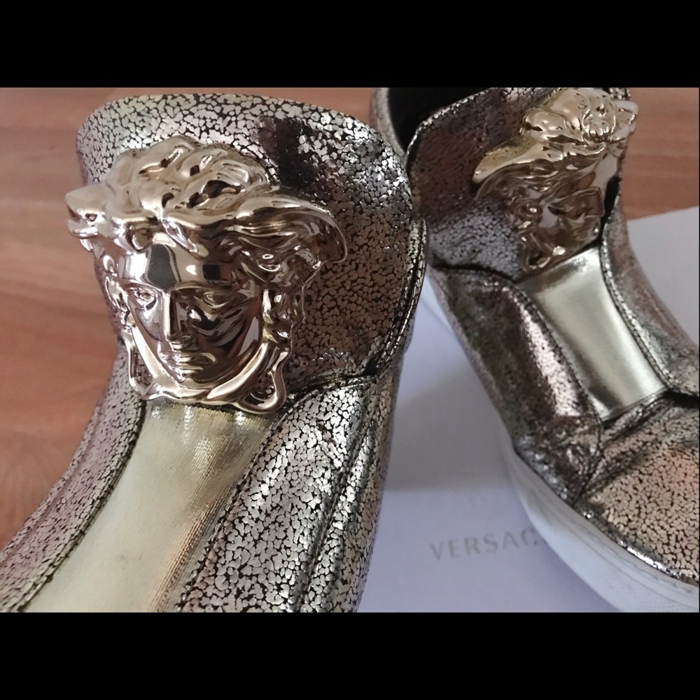 Versace Gold Medusa Sneakers